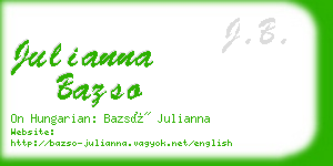 julianna bazso business card